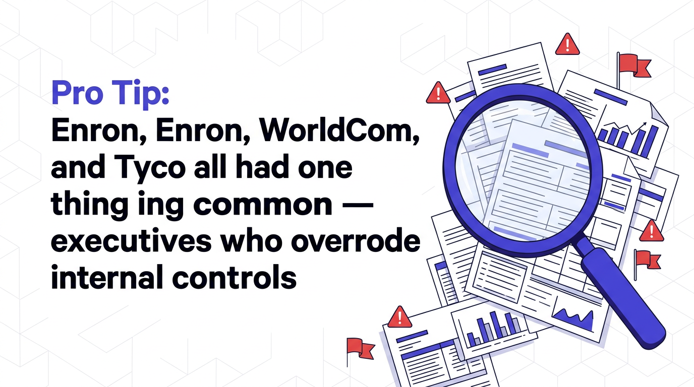 Pro tip: separation of duties prevents fraud