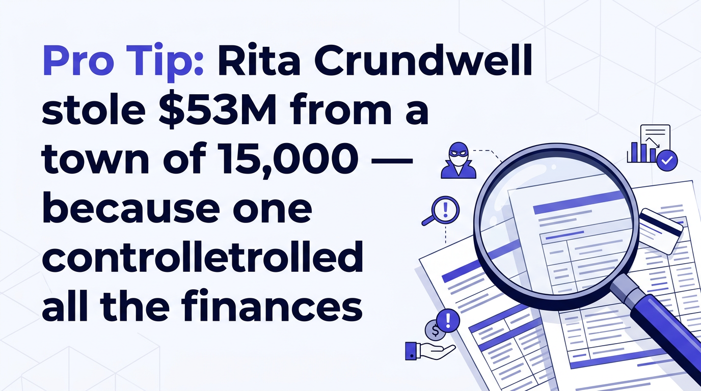 Pro tip: monthly bank reconciliations catch fraud early