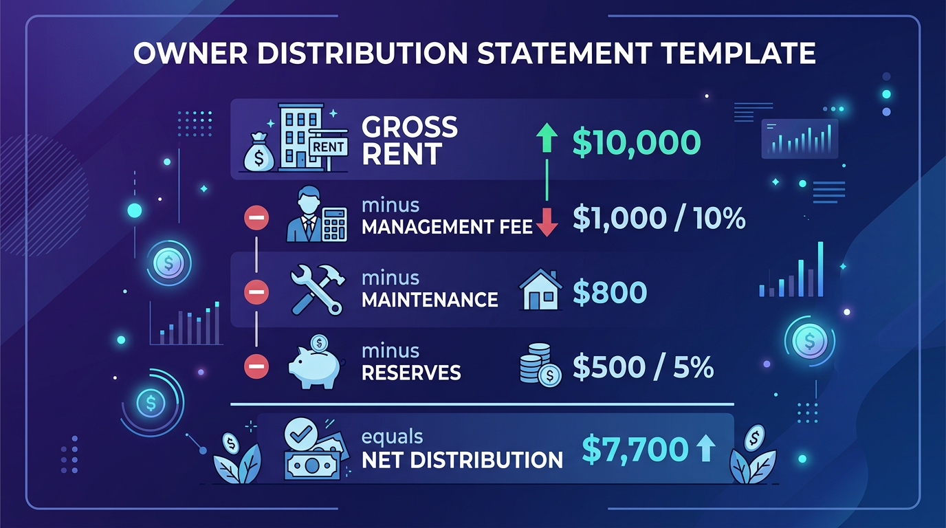Pro tip: Owner Distribution Statement Template