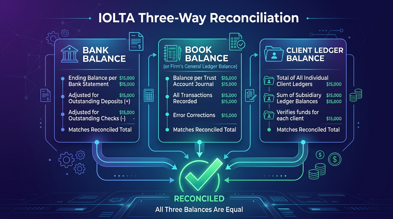 Pro tip: IOLTA Three-Way Reconciliation