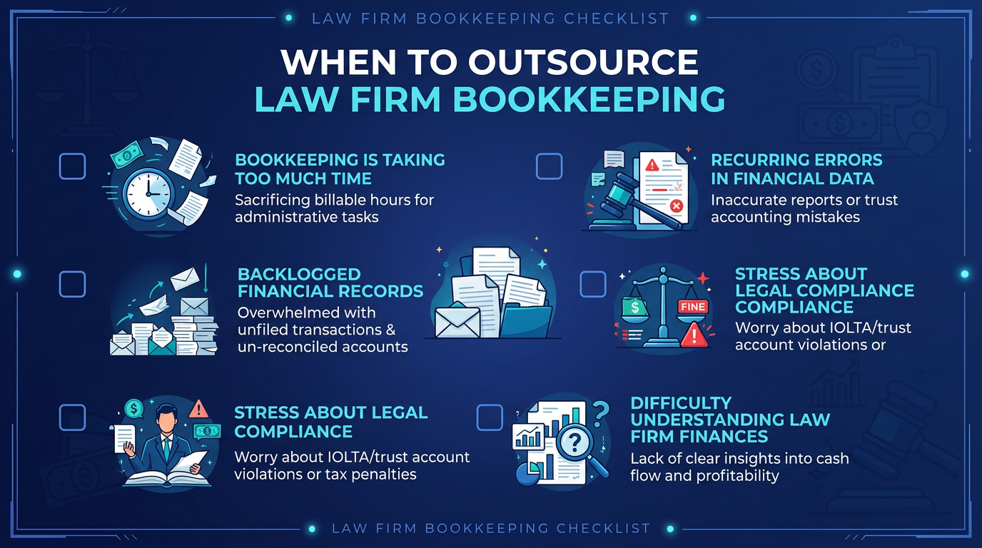 Pro tip: When to Outsource Law Firm Bookkeeping
