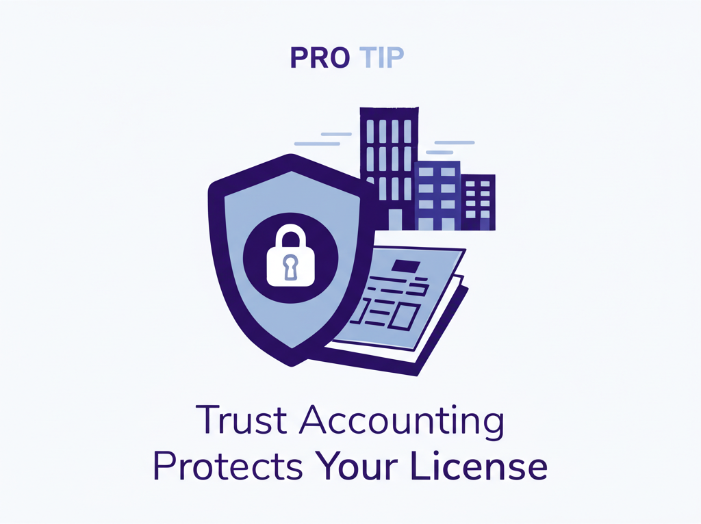 Pro tip: Property management trust accounting protects your real estate license