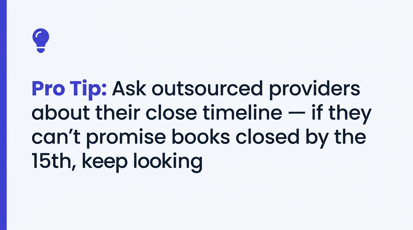 Pro tip: Books should close by the 15th