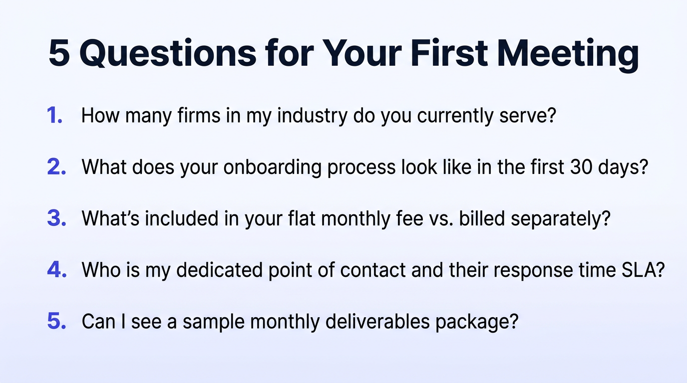 Pro tip: 5 questions to ask in your first meeting